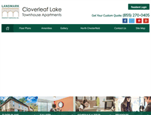 Tablet Screenshot of cloverleaflake-online.com